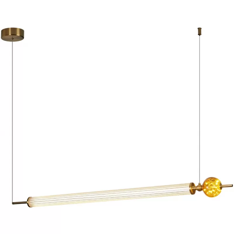Стеклянный подвесной светильник OD2503 OD2503-L118 gold белый форма шар DeLight Collection Стеклянный подвесной светильник OD2503 OD2503-L118 gold белый форма шар DeLight Collection