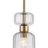 Стеклянный подвесной светильник Gloss 1141/1S Smoke цилиндр Escada