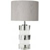 Интерьерная настольная лампа Crystal Table Lamp BRTL3249CG серый цилиндр DeLight Collection