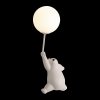 Стеклянный настенный светильник Teddy 10030W/C белый форма шар Loft It