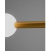 Стеклянный подвесной светильник Eclipse V10697-PL форма шар белый