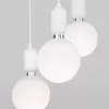 Стеклянный подвесной светильник Bubble 50151/3 белый форма шар белый Eurosvet