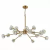 Хрустальная подвесная люстра Romano SL1166.303.18 форма шар прозрачная ST Luce