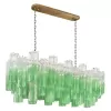Стеклянная подвесная люстра Murano 10580/1000R Clear green прозрачная Loft It Стеклянная подвесная люстра Murano 10580/1000R Clear green прозрачная Loft It