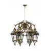Стеклянный уличный светильник подвесной ROMA L 95270L/6/16L Gb прозрачный Oasis Light Стеклянный уличный светильник подвесной ROMA L 95270L/6/16L Gb прозрачный Oasis Light