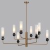 Стеклянная потолочная люстра Lolla 4361/8 белая цилиндр Odeon Light