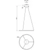 Подвесной светильник Void 10254/1LED Gold APP белый Escada