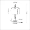 Стеклянный интерьерная настольная лампа Margaret 5415/2T цилиндр белый Odeon Light