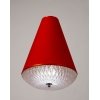 Стеклянный подвесной светильник  CL.8301-RED конус прозрачный