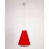 Стеклянный подвесной светильник  CL.8301-RED конус прозрачный