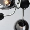 Стеклянная потолочная люстра Вита 220012605 конус черная MW-Light