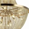 Хрустальная подвесная люстра Lissone LH0043/18P-GDCG прозрачная Lumien Hall