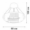 Подвесной светильник  V5401-1/1S белый Vitaluce