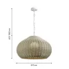 Подвесной светильник Wicker 4886-1P серый Favourite