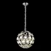 Хрустальная подвесная люстра Brunella WE109.12.103 прозрачная форма шар Wertmark
