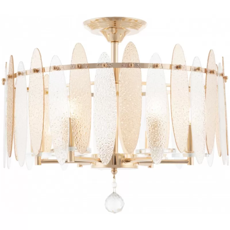 Хрустальная потолочная люстра Sorrento-3309 373309/6/80/470 GD прозрачная Хрустальная потолочная люстра Sorrento-3309 373309/6/80/470 GD прозрачная