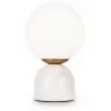 Стеклянный интерьерная настольная лампа Fossil FR5288TL-01W форма шар белый Freya