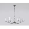 Стеклянная подвесная люстра High Light LH57083 белая цилиндр Ambrella