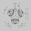 T-образный вертикальный коннектор Accessories for system Shelf CA016TC-P-B Maytoni