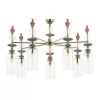 Стеклянная потолочная люстра Bizet 4855/7C цилиндр прозрачная Odeon Light