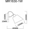 Бра Amber MR1630-1W белое