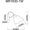 Бра Amber MR1630-1W белое
