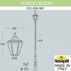 Наземный фонарь Noemi E35.208.000.AXH27 конус прозрачный Fumagalli