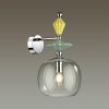 Стеклянное бра Bizet 4893/1WB прозрачное форма шар Odeon Light