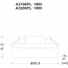 Потолочный светильник Gamba A3106PL-1WH белый Artelamp