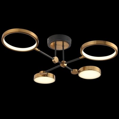 Потолочная люстра Loft Led LED LAMPS 81102/4C BRASS BLACK Natali Kovaltseva