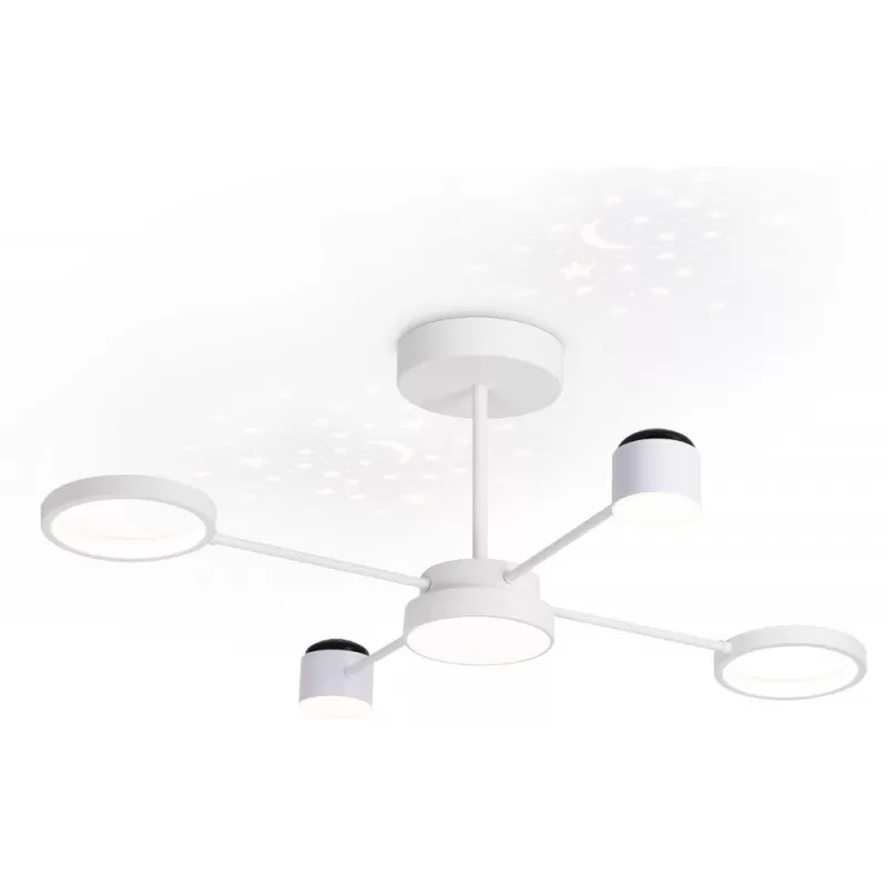 Потолочная люстра Comfort FL51631 белая цилиндр Ambrella Потолочная люстра Comfort FL51631 белая цилиндр Ambrella