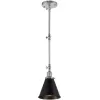 Подвесной светильник Rubi LDP B007 CHR+BK черный конус Lumina Deco