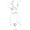 Прожектор уличный Fiara 740010 серый цилиндр Deko-Light
