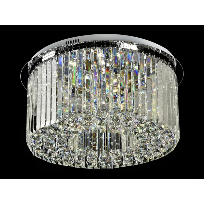 Хрустальный потолочный светильник 8400 8400/40 PL chrome цилиндр прозрачный Newport Хрустальный потолочный светильник 8400 8400/40 PL chrome цилиндр прозрачный Newport