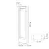 Наземный светильник Trapezio A2468PA-1BK Artelamp