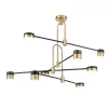 Стеклянная потолочная люстра Orchestra VL7204L08 белая Vele Luce