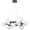Стеклянный подвесной светильник Marsiada LDP 6033-15 BK белый форма шар Lumina Deco