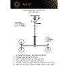 Стеклянная подвесная люстра Kristian APL.759.03.10 форма шар белая Aployt