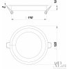 Точечный светильник Ingrid 3322.LDY9016/9W/6K белый APL LED