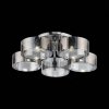 Стеклянная потолочная люстра Foresta SL483.702.05 цилиндр серая ST Luce