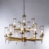 Стеклянная подвесная люстра Sham 4505/17 LM-15 прозрачная цилиндр Divinare Стеклянная подвесная люстра Sham 4505/17 LM-15 прозрачная цилиндр Divinare