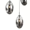 Стеклянный подвесной светильник Lucy 10038 VL5613P23 серый Vele Luce