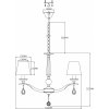 Подвесная люстра Aerton V2531-6P конус белая