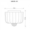 Стеклянный потолочный светильник Interior A2812PL-1CC белый Artelamp