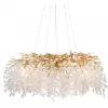 Стеклянная подвесная люстра Shiro-noda FTB006R-100 brass/clear прозрачная DeLight Collection