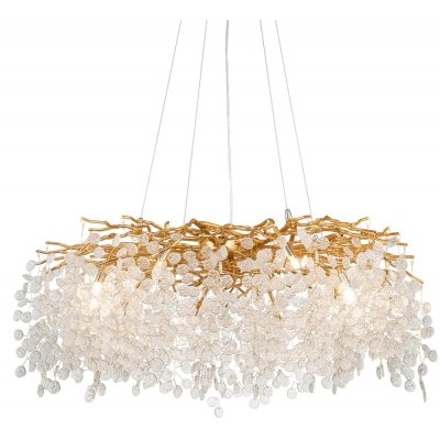 Подвесная люстра Shiro-noda FTB006R-100 brass/clear DeLight Collection