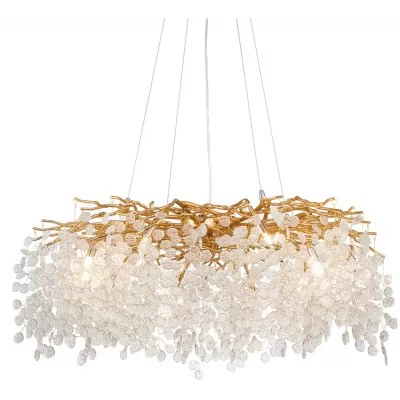 Подвесная люстра Shiro-noda FTB006R-100 brass/clear DeLight Collection