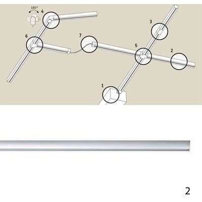 Шинопровод Rs Uline 95047 Paulmann для трековых светильников