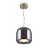 Стеклянный подвесной светильник Madmen MOD128PL-L6SG форма шар серый Maytoni