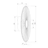 Настенный светильник Titania 40032/1 LED черный круглый прозрачный Eurosvet